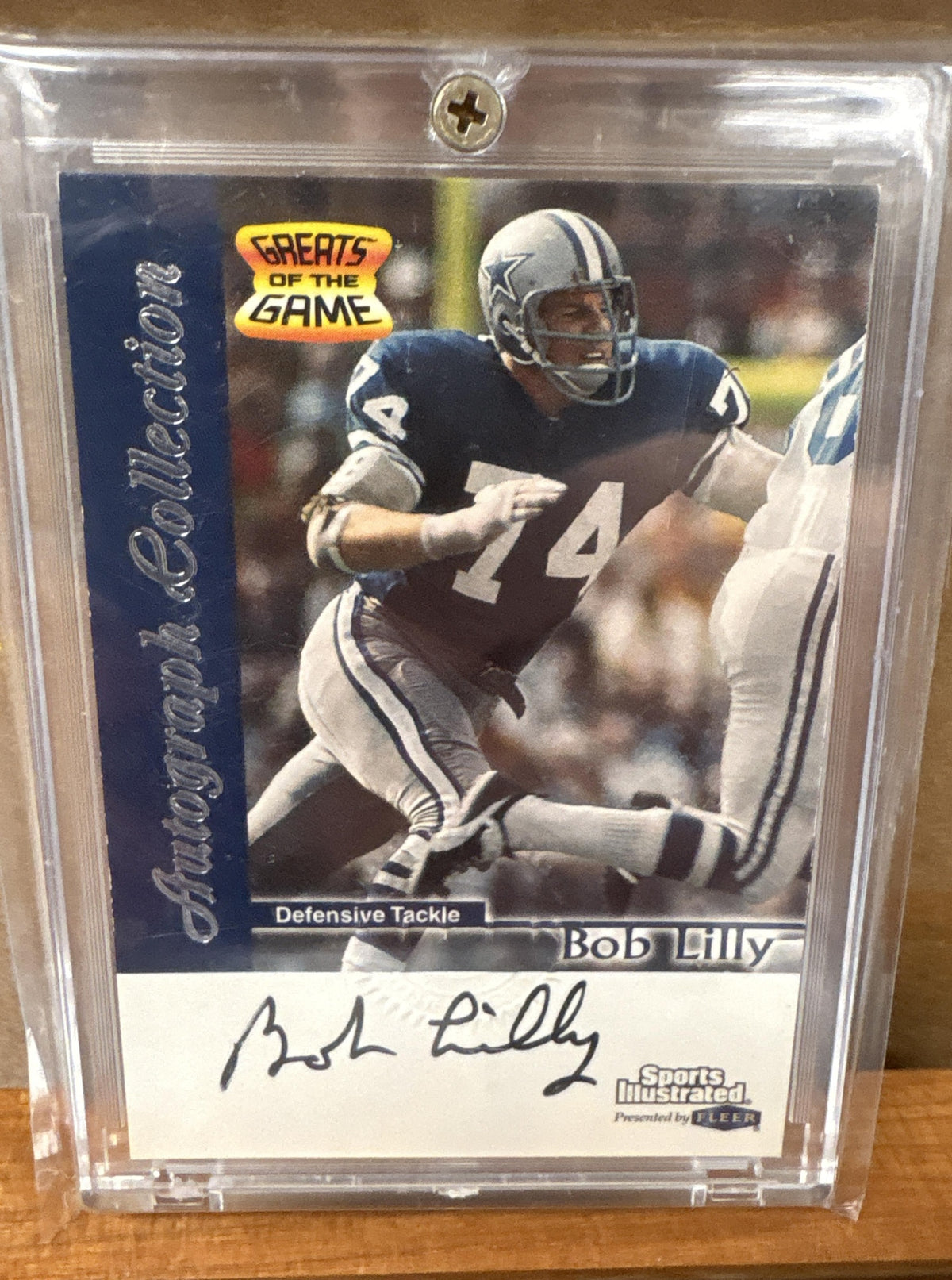 1999 Fleer Sports Illustrated Bob Lilly #NNO Auto Cowboys