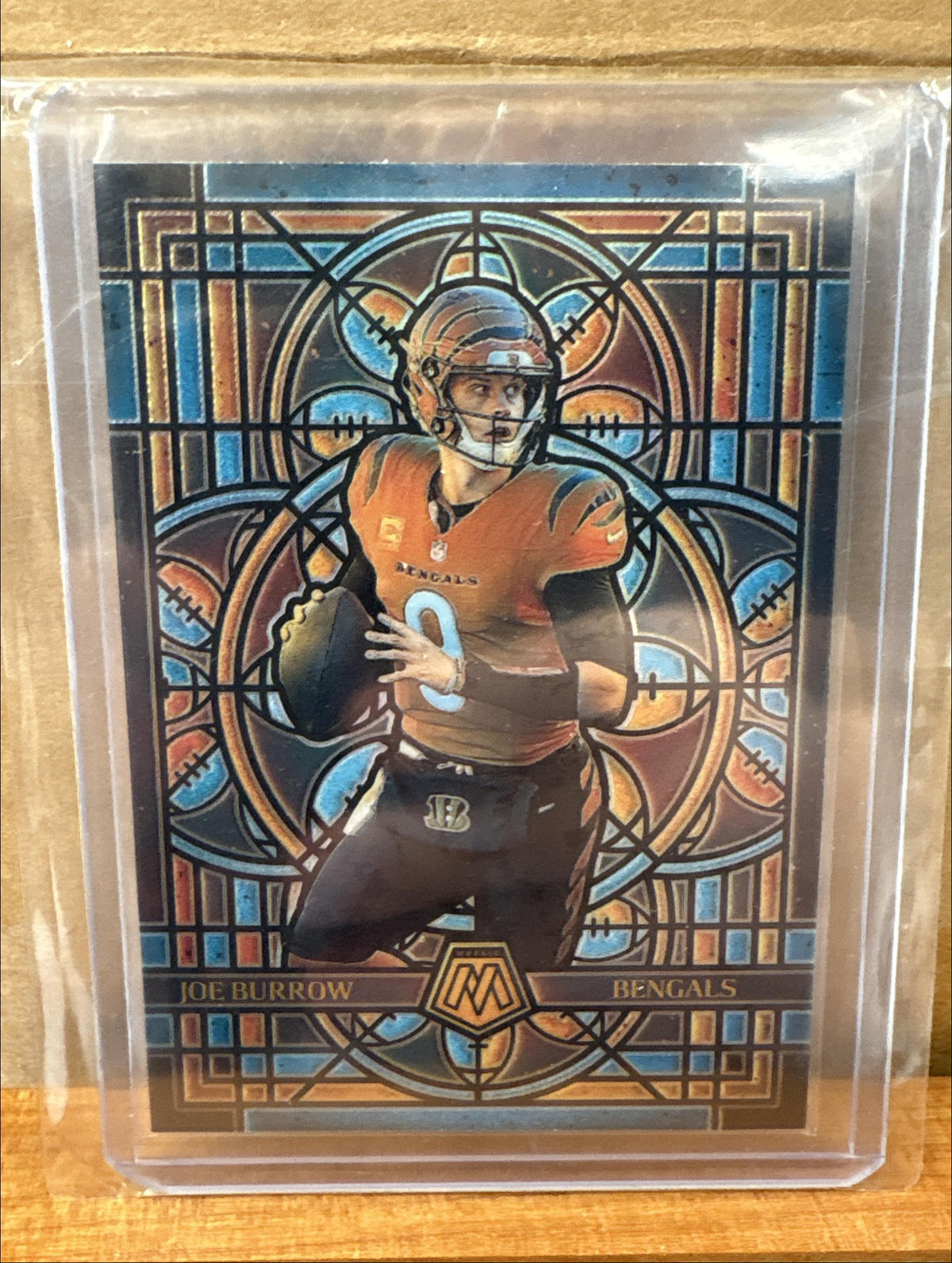 2025 Panini Mosaic Joe Burrow #5 Stained Glass Bengals