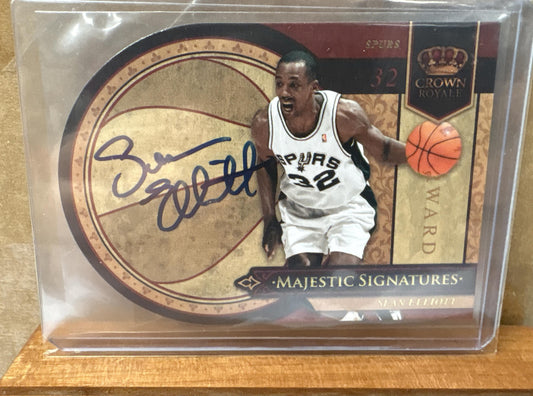 2009 Panini Crown Royale Sean Elliott #SE Majestic Signatures /199 Auto