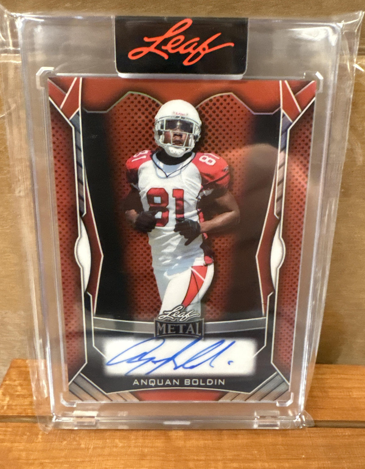 2025 Leaf Metal Authentics Anquan Boldin #BA-AB1 Auto 5/7