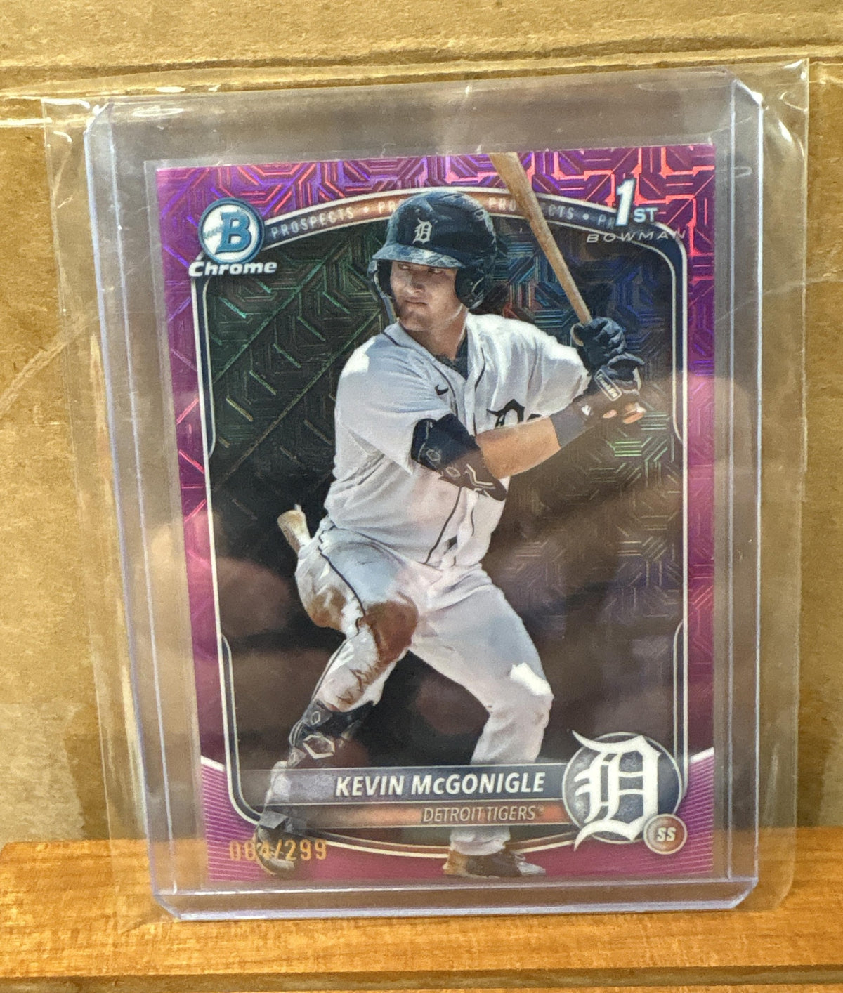 2025 Bowman Kevin McGonigle #BCP-79 Chrome Mega Box Fuchsia Refractor /299