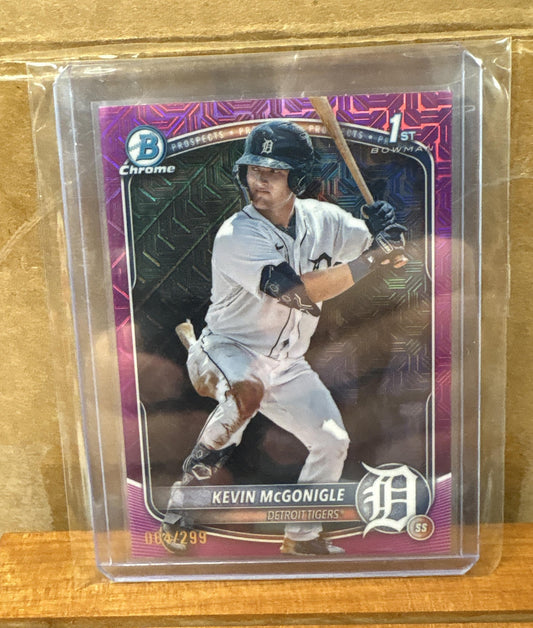 2025 Bowman Kevin McGonigle #BCP-79 Chrome Mega Box Fuchsia Refractor /299