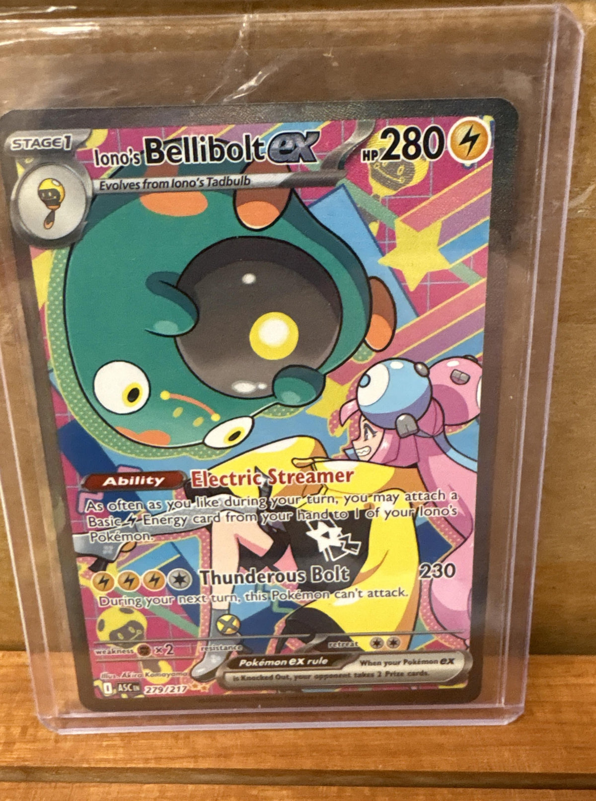 2026 Pokemon Ascended Heroes Iono's Bellibolt ex #279/217 SIR