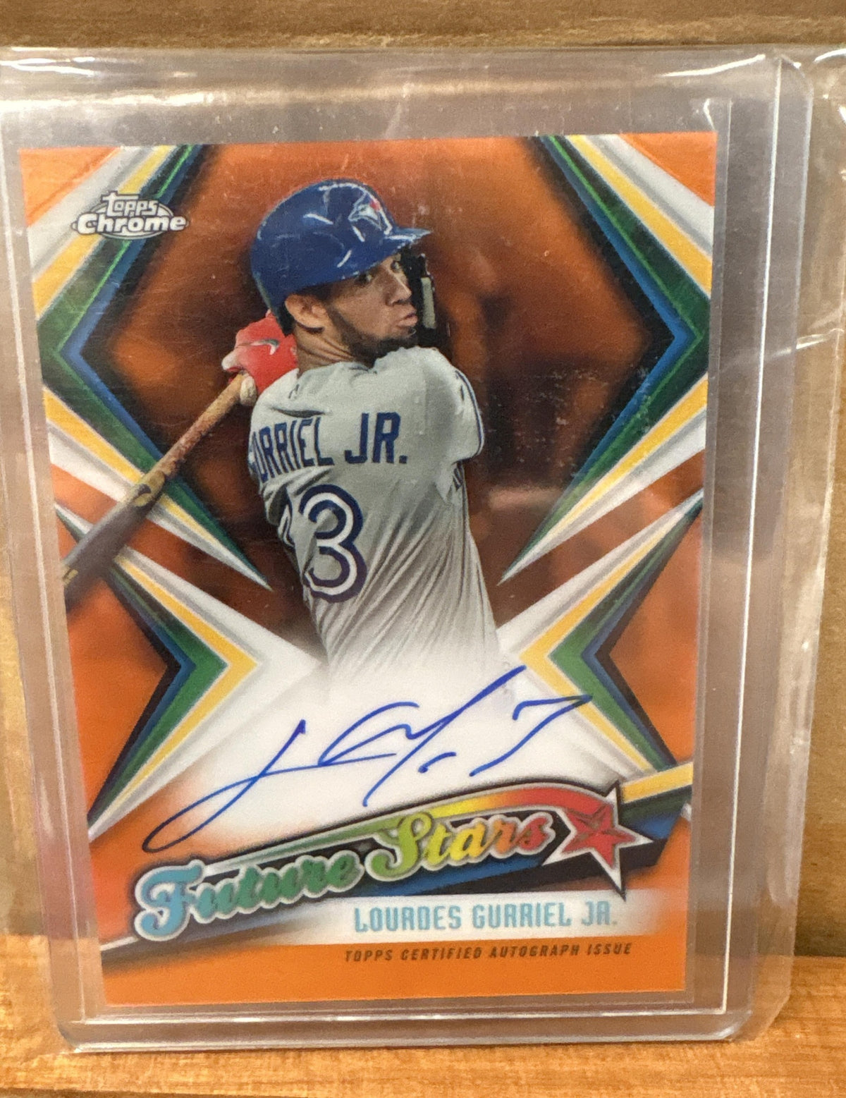 2022 Topps Chrome Lourdes Gurriel Jr. FSA-LGJ Future Stars Auto Orange 17/25