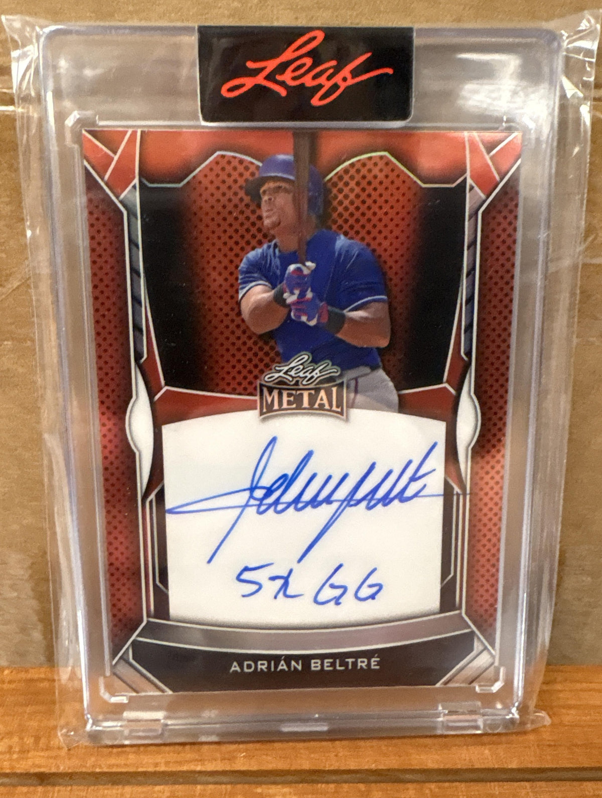 2025 Leaf Metal Authentics Adrian Beltre #I-AB1 Auto 7/7