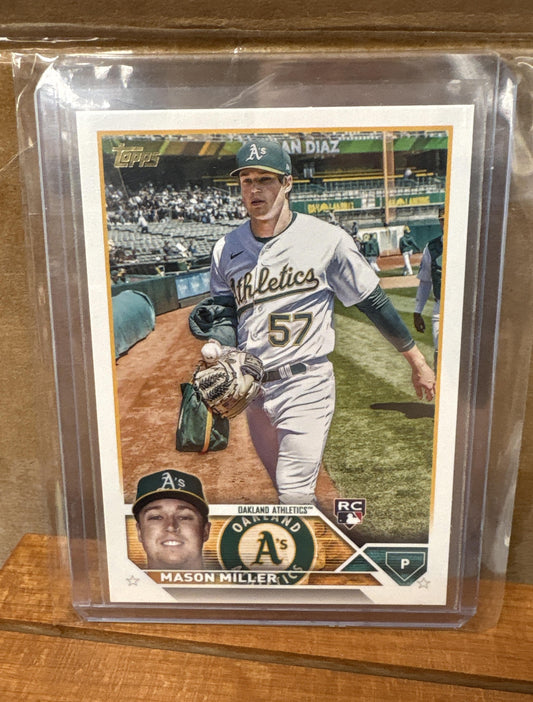 2023 Topps Update Mason Miller #US15 Image Variation Golden Mirror RC Athletics