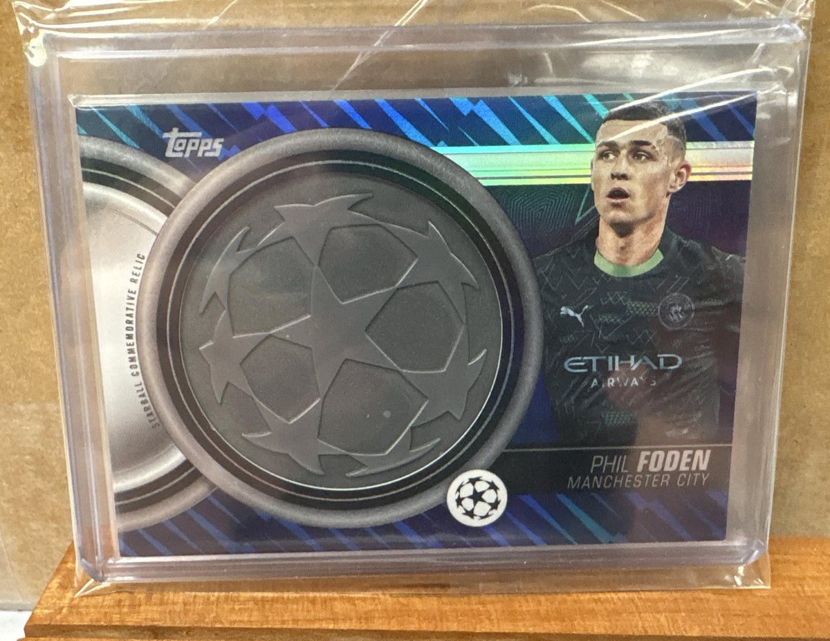 2025 Topps UEFA Club Competitions Phil Foden #SCR-PF Starball Relics