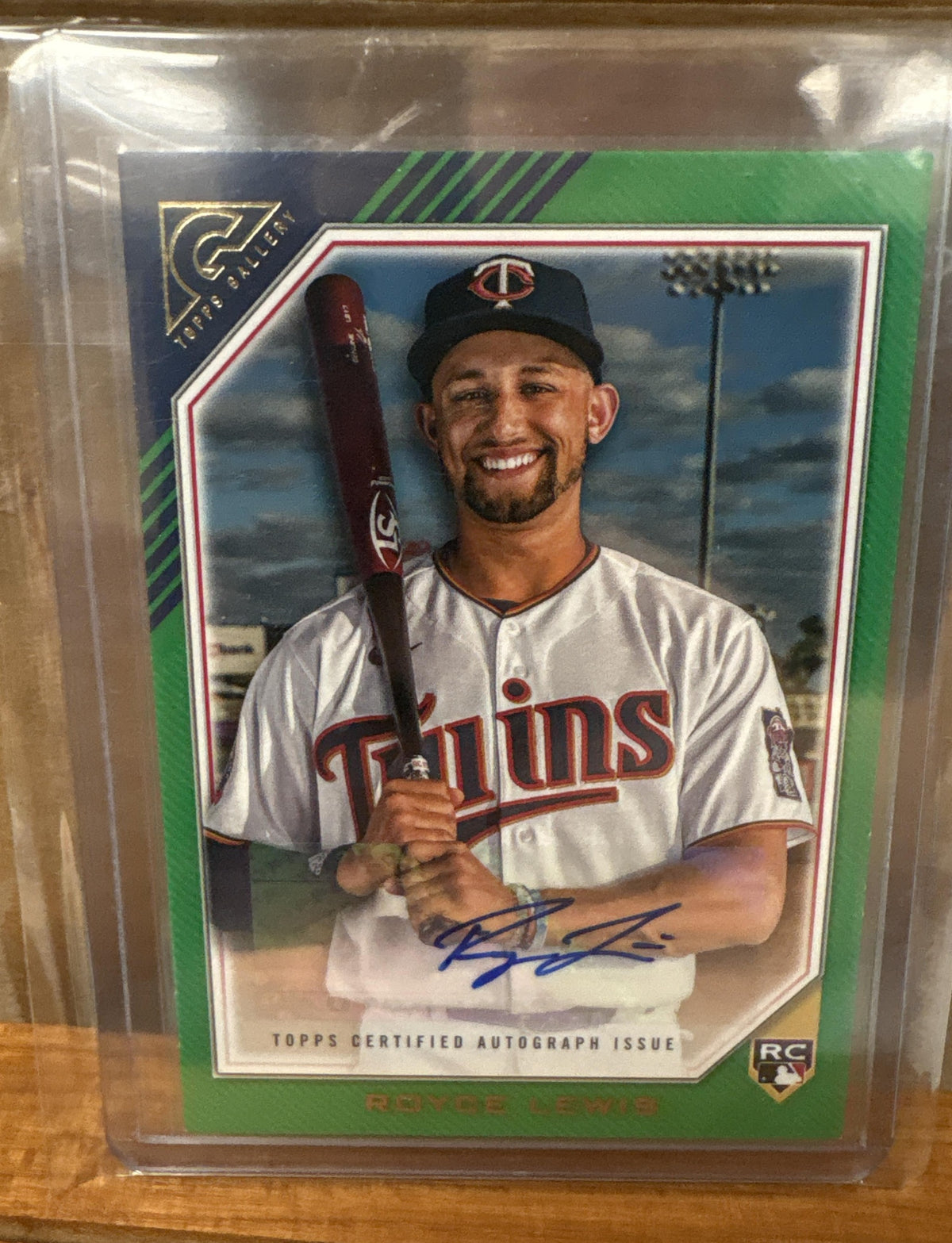 2022 Topps Gallery Royce Lewis #RA-RL Rookies Auto Green 63/99 RC Twins