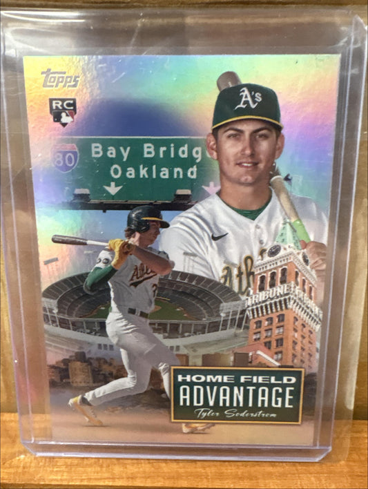 2024 Topps Tyler Soderstrom #HFA-18 Homefield Advantage SP RC Athletics