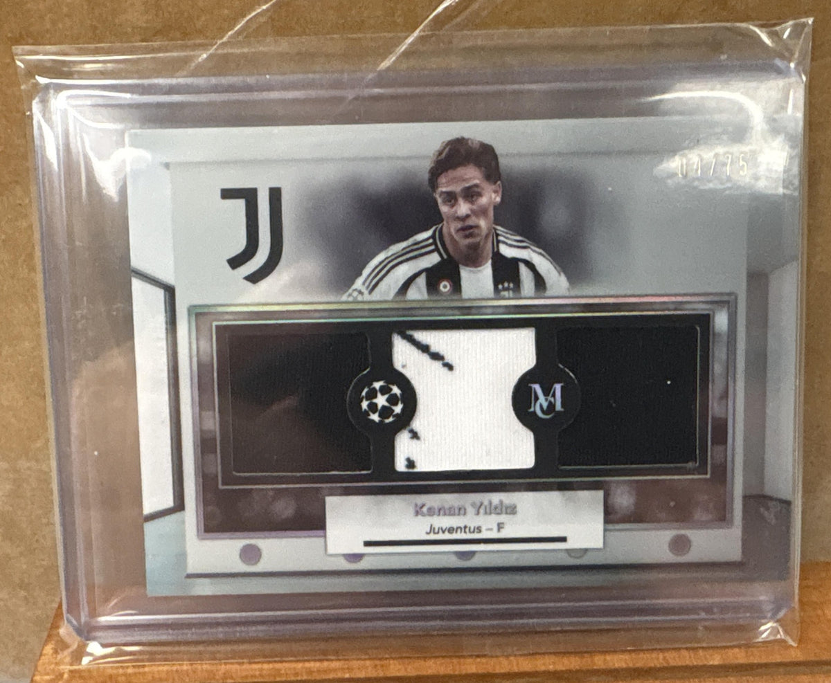2024 Topps Museum Collection UEFA Kenan Yildiz #SPTR-KY Single Player Triple /75