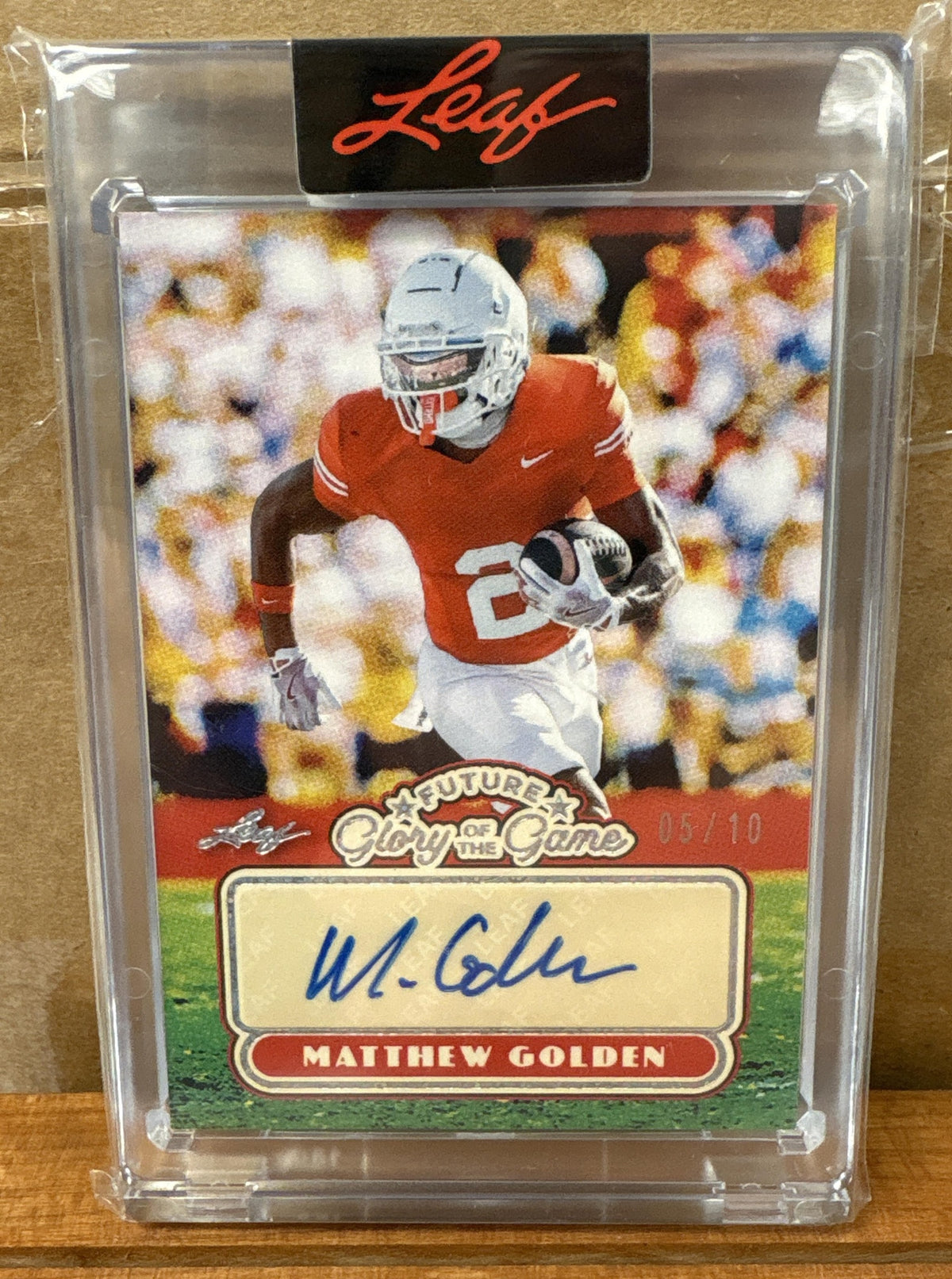 2025 Leaf Glory of the Game Matthew Golden #FG-MG1 /10 Auto