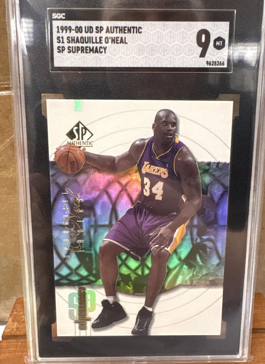 2000-01 SP Authentic Shaquille O'Neal #S1 Supremacy Lakers SGC 9