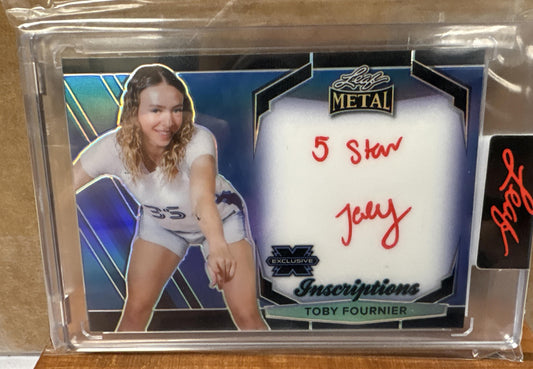 2025 Leaf Metal Authentics Toby Fournier #MHI-TF1 Auto 163/200