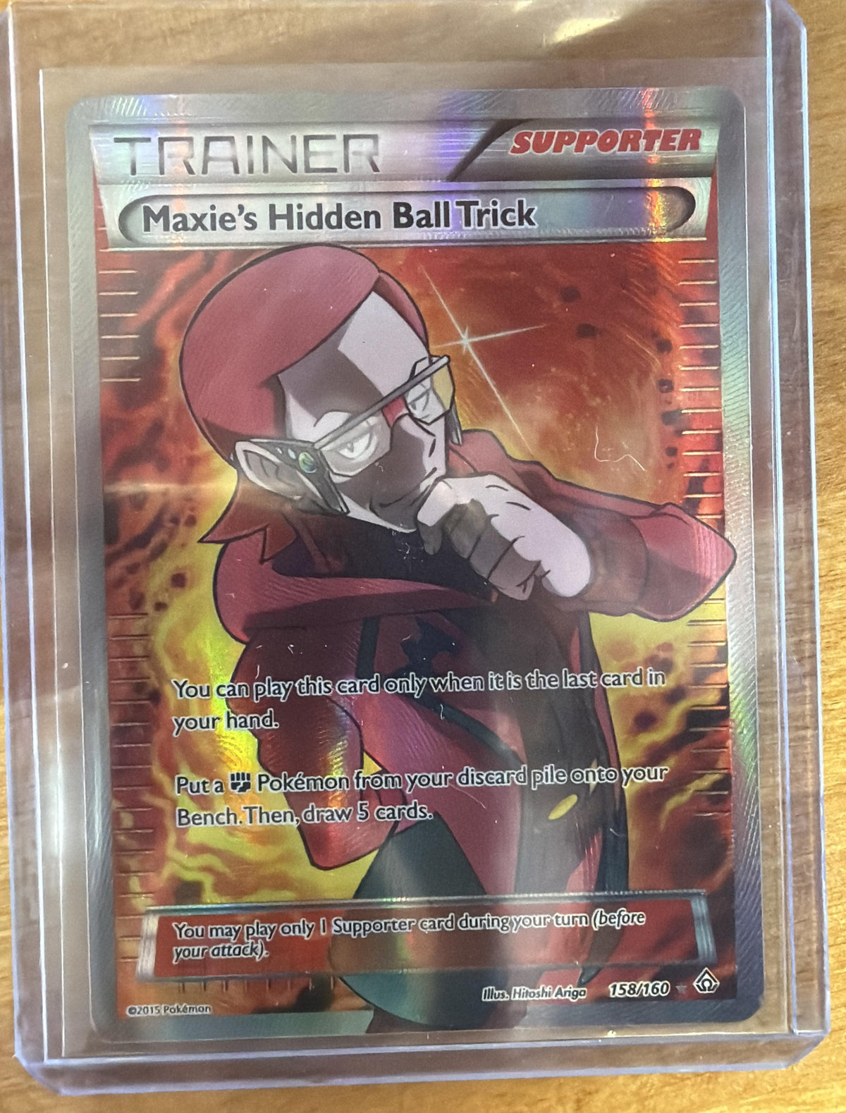 2015 Pokemon XY Primal Clash Maxie's Hidden Ball Trick #158/160
