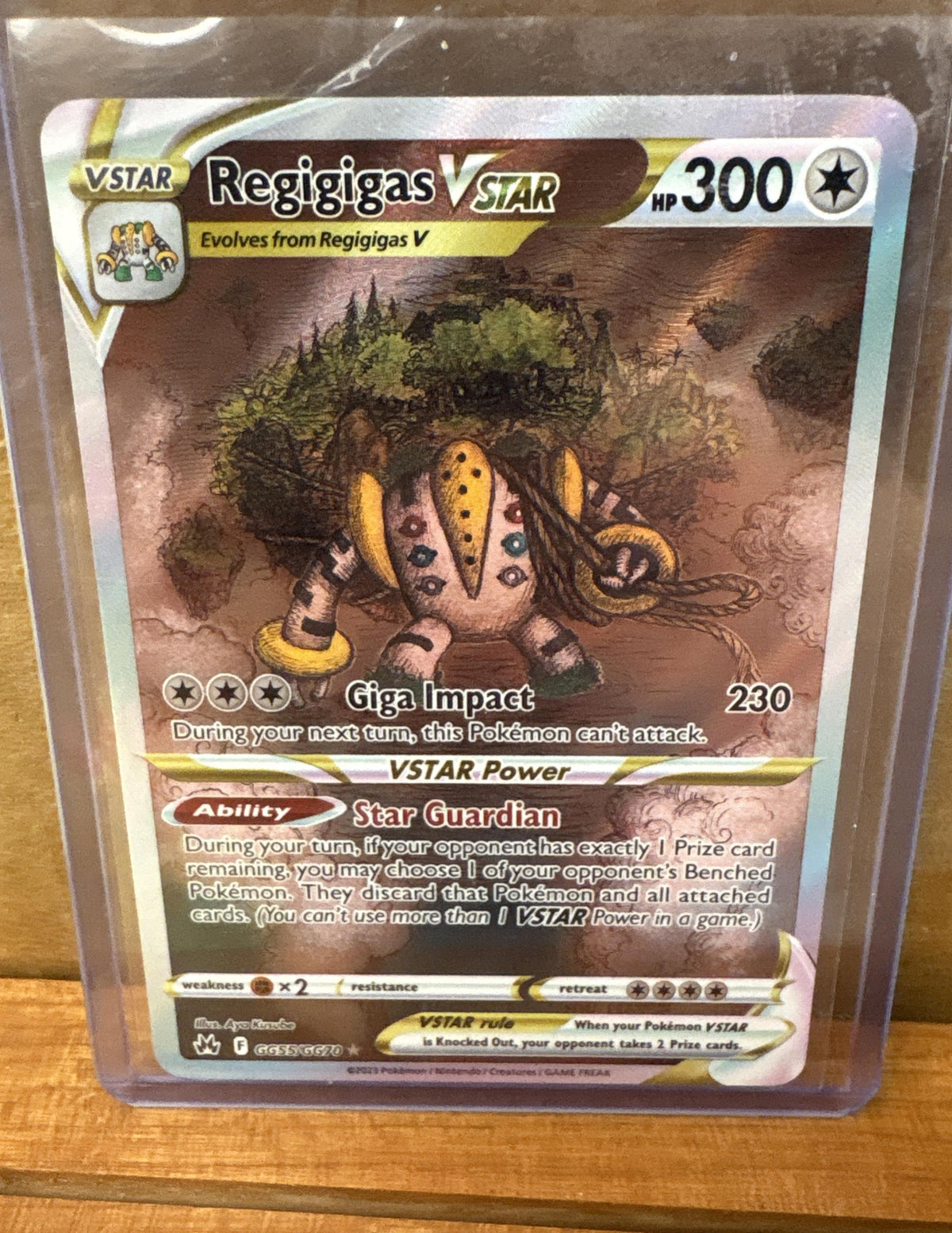 2023 Pokemon Sword & Shield Crown Zenith Regigigas VST #GG55/GG70